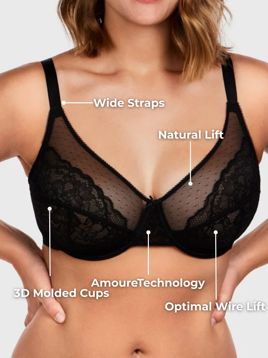 Enchante Unlined Lace Underwire Bra