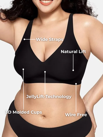 Deep V Wireless Seamless Jelly Bra