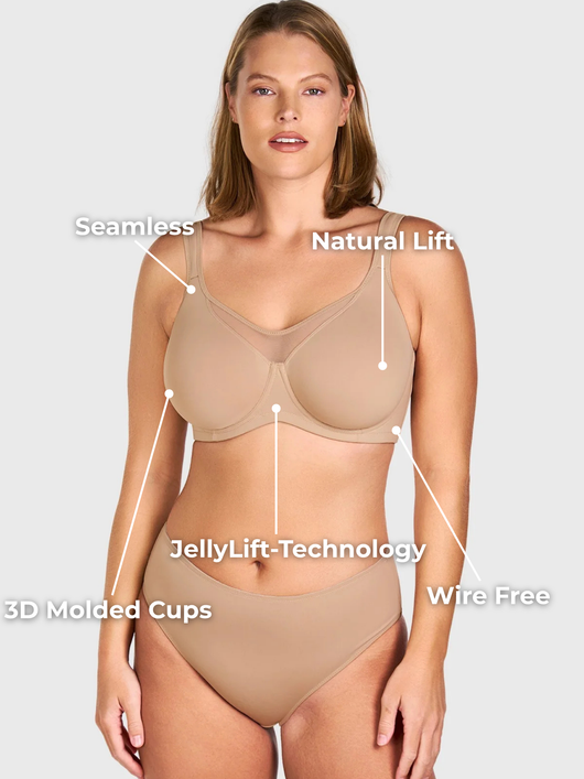 Smoothing Full Coverage Unlined Underwire Minimizer Bra