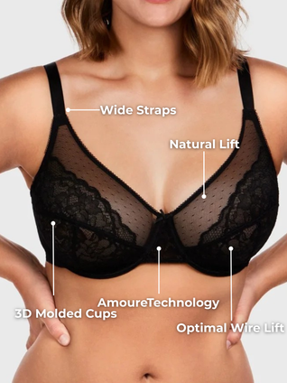 Enchante Unlined Lace Underwire Bra