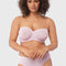 Bella Sheer Mesh Unlined Underwire Strapless Balconette Bra