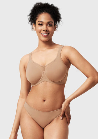 Smoothing Full Coverage Unlined Underwire Minimizer Bra