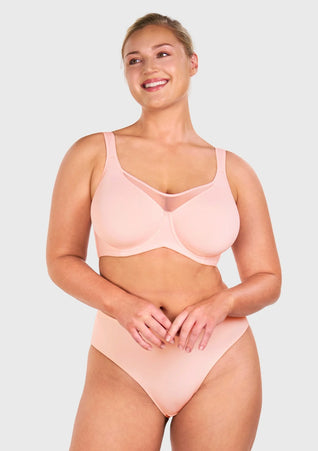 Smoothing Full Coverage Unlined Underwire Minimizer Bra
