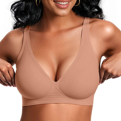 Deep V Wireless Seamless Jelly Bra