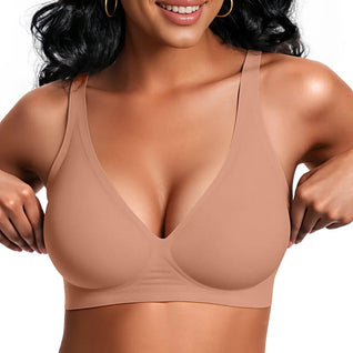 Deep V Wireless Seamless Jelly Bra