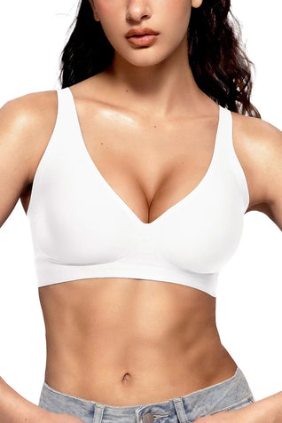 Deep V Wireless Seamless Jelly Bra