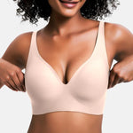 V-Neck Wireless Bra - Comfort & Lift for Women