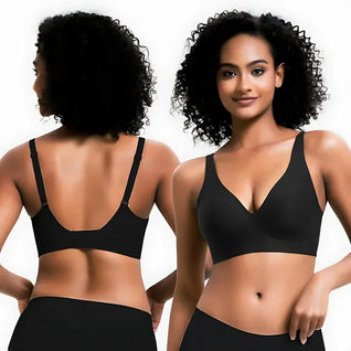 V-Neck Wireless Bra - Comfort & Lift for Women