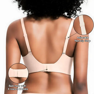 V-Neck Wireless Bra - Comfort & Lift for Women