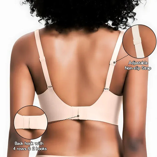 V-Neck Wireless Bra - Comfort & Lift for Women